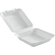 Compostable Hinged Containers 9*9 200/Case
