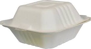 Compostable Hinged Containers 6*6 500/Case